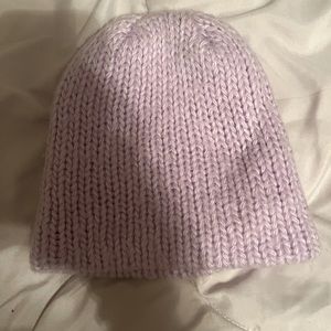 Lilac knit beanie